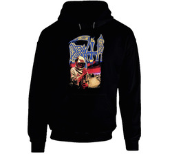 Death Leprosy Black Hooded Sweatshirt Hoodie Death Leprosy Black Hooded Sweatshirt Hoodie