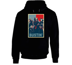 Ghostbusters Bustin' Hope Movie Black Hooded Sweatshirt Hoodie Ghostbusters Bustin' Hope Movie Black Hooded Sweatshirt Hoodie