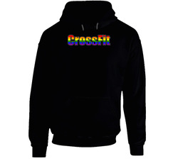 Crossfit Gay Pride Sports Black Hooded Sweatshirt Hoodie Crossfit Gay Pride Sports Black Hooded Sweatshirt Hoodie