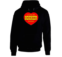 Hooker Headers I Love My Logo Performance Exhaust Black Hooded Sweatshirt Hoodie Hooker Headers I Love My Logo Performance Exhaust Black Hooded Sweatshirt Hoodie