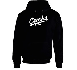 Crooks Bw Black Hooded Sweatshirt Hoodie Crooks Bw Black Hooded Sweatshirt Hoodie
