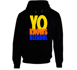 Yo Knows Beisbol Ny Mets Black Hooded Sweatshirt Hoodie