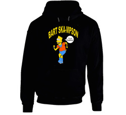 Bart Skampson The Simpsons Black Hooded Sweatshirt Hoodie Bart Skampson The Simpsons Black Hooded Sweatshirt Hoodie