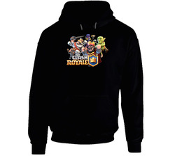 Clash Royale Black Hooded Sweatshirt Hoodie Clash Royale Black Hooded Sweatshirt Hoodie