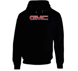 Gmc Logo, General Motors Classic Black Hooded Sweatshirt Hoodie