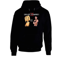 Trish Stratus Vs Gina Carano Black Hooded Sweatshirt Hoodie