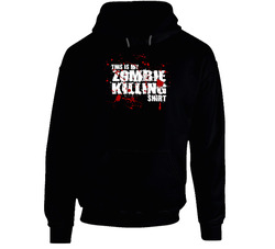 This Is My Zombie Killing Black Hooded Sweatshirt Hoodie