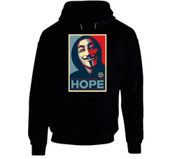 V For Vendetta Funny Hope Movie Black Hooded Sweatshirt Hoodie V For Vendetta Funny Hope Movie Black Hooded Sweatshirt Hoodie