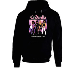 Cinderella Rock Metal 80s Retro Music Band Black Hooded Sweatshirt Hoodie Cinderella Rock Metal 80s Retro Music Band Black Hooded Sweatshirt Hoodie