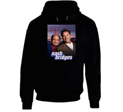 Nash Bridges Popular Cop Show Tv Fan Black Hooded Sweatshirt Hoodie Nash Bridges Popular Cop Show Tv Fan Black Hooded Sweatshirt Hoodie