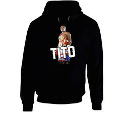 Felix Tito Trinidad Boxing Champion Fight Fan Black Hooded Sweatshirt Hoodie