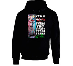 It's Aa Harley Quinn Thing Margot Robbie Comic Movie Black Hooded Sweatshirt Hoodie It's Aa Harley Quinn Thing Margot Robbie Comic Movie Black Hooded Sweatshirt Hoodie