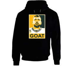 Aaron Rodgers Goat Hope Poster Football Green Bay Fan Black Hooded Sweatshirt Hoodie Aaron Rodgers Goat Hope Poster Football Green Bay Fan Black Hooded Sweatshirt Hoodie