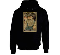 New Popcorn Sutton Moonshine Hillbilly Black Hooded Sweatshirt Hoodie