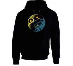 The Legend Of Zelda Majoras Mask Moon Black Hooded Sweatshirt Hoodie The Legend Of Zelda Majoras Mask Moon Black Hooded Sweatshirt Hoodie