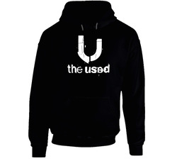 The Used 99fll46926 Black Hooded Sweatshirt Hoodie