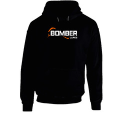 Bomber Lures Logo Popular Fishing Logo Black Hooded Sweatshirt Hoodie Bomber Lures Logo Popular Fishing Logo Black Hooded Sweatshirt Hoodie