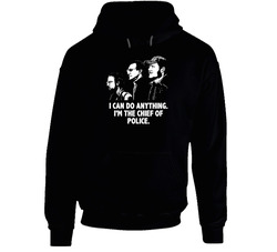 Jaws Brody Quinte And Hooper I Can Do Anything Im The Chief Of Police Movie Quotes Black Hooded Sweatshirt Hoodie Jaws Brody Quinte And Hooper I Can Do Anything Im The Chief Of Police Movie Quotes Black Hooded Sweatshirt Hoodie