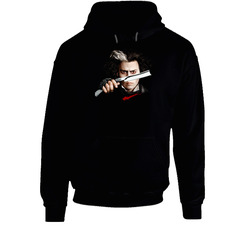 Sweeney Todd Johnny Depp Tim Burton Movie Black Hooded Sweatshirt Hoodie Sweeney Todd Johnny Depp Tim Burton Movie Black Hooded Sweatshirt Hoodie