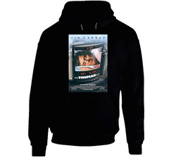 The Truman Show Cool 90's Comedy Vintage Classic Movie Fan Black Hooded Sweatshirt Hoodie The Truman Show Cool 90's Comedy Vintage Classic Movie Fan Black Hooded Sweatshirt Hoodie