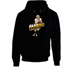 Drew Brees All Time Passing Yards Leader Black Hooded Sweatshirt Hoodie Drew Brees All Time Passing Yards Leader Black Hooded Sweatshirt Hoodie