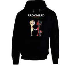 Radiohead Black Hooded Sweatshirt Hoodie Radiohead Black Hooded Sweatshirt Hoodie