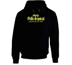 Pollo Tropical Indian Food Logo Black Hooded Sweatshirt Hoodie Pollo Tropical Indian Food Logo Black Hooded Sweatshirt Hoodie
