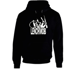 Lench Black Hooded Sweatshirt Hoodie Lench Black Hooded Sweatshirt Hoodie