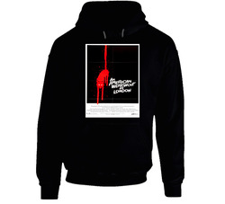 An American Werewolf In London 80's Cult Classic Horror Movie Black Hooded Sweatshirt Hoodie An American Werewolf In London 80's Cult Classic Horror Movie Black Hooded Sweatshirt Hoodie