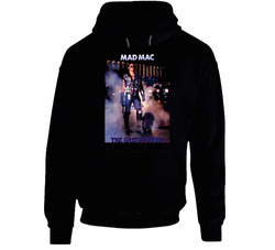 Retro Chicago Football Jim Mcmahon Mad Mac Black Hooded Sweatshirt Hoodie Retro Chicago Football Jim Mcmahon Mad Mac Black Hooded Sweatshirt Hoodie