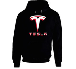 Tesla Black Hooded Sweatshirt Hoodie Tesla Black Hooded Sweatshirt Hoodie