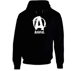 Animal Puteh Black Hooded Sweatshirt Hoodie Animal Puteh Black Hooded Sweatshirt Hoodie