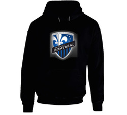 Montreal Impact Logo Soccer Black Hooded Sweatshirt Hoodie Montreal Impact Logo Soccer Black Hooded Sweatshirt Hoodie