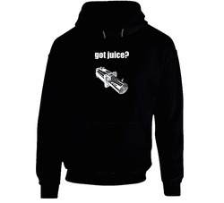 Got Juice? Black Black Hooded Sweatshirt Hoodie Got Juice? Black Black Hooded Sweatshirt Hoodie