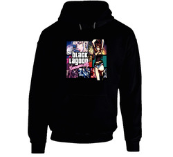 Black Lagoon 01 Black Hooded Sweatshirt Hoodie