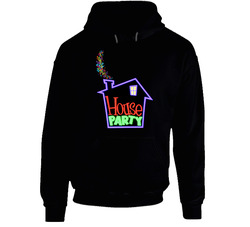 90s Movie Kid House Party Retro Black Hooded Sweatshirt Hoodie