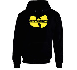 Wu-tang Clan Hip Hop Rza Logo Black Hooded Sweatshirt Hoodie