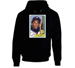 Kobe Bryant Black Mamba The Closer Rookie Baseball Card Black Hooded Sweatshirt Hoodie