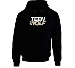 Teen Wolf Movie Tv Series Logo Black Black Hooded Sweatshirt Hoodie Teen Wolf Movie Tv Series Logo Black Black Hooded Sweatshirt Hoodie
