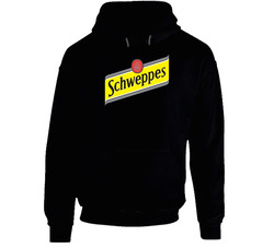 Schweppes Sparkling Water Lemonade Ginger Ale Beverage Black Hooded Sweatshirt Hoodie Schweppes Sparkling Water Lemonade Ginger Ale Beverage Black Hooded Sweatshirt Hoodie