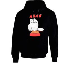 Cat Mewo T Shirt Simon's Cat Hungry Feed Me Wake Up Top Meowbox Tee Black Hooded Sweatshirt Hoodie Cat Mewo T Shirt Simon's Cat Hungry Feed Me Wake Up Top Meowbox Tee Black Hooded Sweatshirt Hoodie