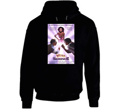 Weird Science Cool 80's Comedy Vintage Classic Movie Fan Black Hooded Sweatshirt Hoodie Weird Science Cool 80's Comedy Vintage Classic Movie Fan Black Hooded Sweatshirt Hoodie