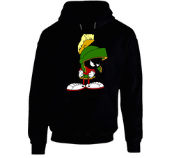 Shfg Marvin The Martian Black Hooded Sweatshirt Hoodie Shfg Marvin The Martian Black Hooded Sweatshirt Hoodie