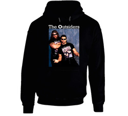 The Outsiders Scott Hall Kevin Nash Black Hooded Sweatshirt Hoodie The Outsiders Scott Hall Kevin Nash Black Hooded Sweatshirt Hoodie