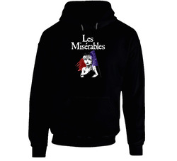 Les Miserables British Epic Romantic Musical #1 Black Black Hooded Sweatshirt Hoodie Les Miserables British Epic Romantic Musical #1 Black Black Hooded Sweatshirt Hoodie
