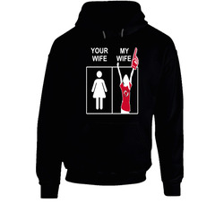 New Jersey Devils Men's T Shirt Your Wife My Wife Funny Hockey Apparel Black Hooded Sweatshirt Hoodie New Jersey Devils Men's T Shirt Your Wife My Wife Funny Hockey Apparel Black Hooded Sweatshirt Hoodie