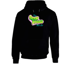 The Quotable Tees Logo The Fresh Prince Of Bel-air Parody Gift Black Hooded Sweatshirt Hoodie