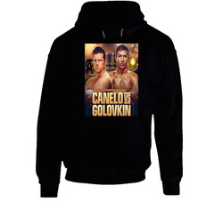 Golovkin Saul Canelo Alvarez Fight Ggg Gennady Boxing Black Hooded Sweatshirt Hoodie