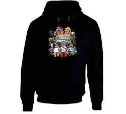 Grand Theft Mario Black Hooded Sweatshirt Hoodie Grand Theft Mario Black Hooded Sweatshirt Hoodie