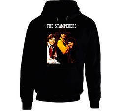 Canadian Rock 70s Band Icons The Stampeders Black Hooded Sweatshirt Hoodie Canadian Rock 70s Band Icons The Stampeders Black Hooded Sweatshirt Hoodie